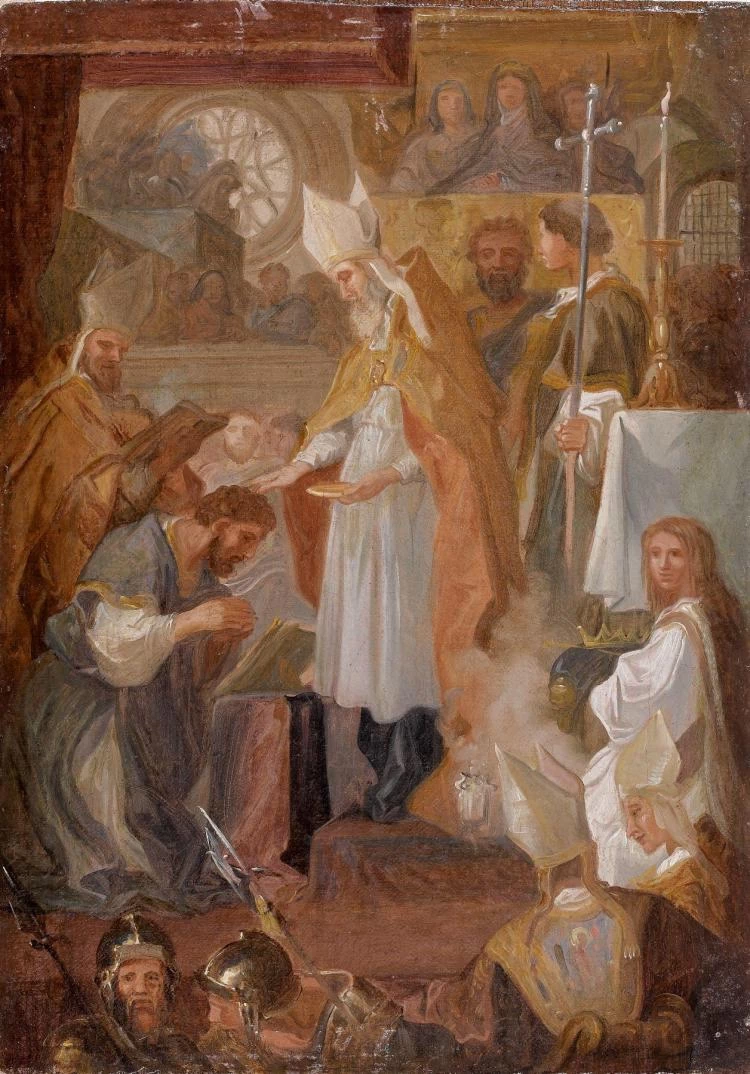 Saint Rémy dà l'unzione a Clodoveo
